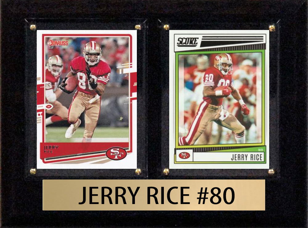 Jerry Rice  2024 2023 Donruss Score Panini Card Plaque 6x8 San Francisco 49ers hand-collated team set