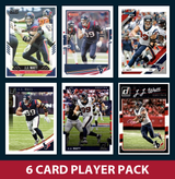 JJ Watt 6 Card Football Legend Pack 2021 2020 2019 Score Donruss Houston Texans