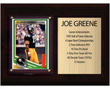 Joe Greene Pittsburgh Steelers Hall of Fame Stats Plaque 6x8 1 Card Prizm, Donruss, Score 2024 2025 2026