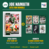 Joe Namath New York Jets Football Fan Bundle - 2026 Topps Team Set + 6 Card Legend Pack