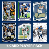 Jonathan Taylor 6 Card Player Pack  2024 2025 Donruss Panini Score Indianapolis Colts