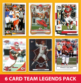 Kansas City Chiefs 6 Card Legends Pack Donruss Topps Panini Mahomes Kelce Okoye