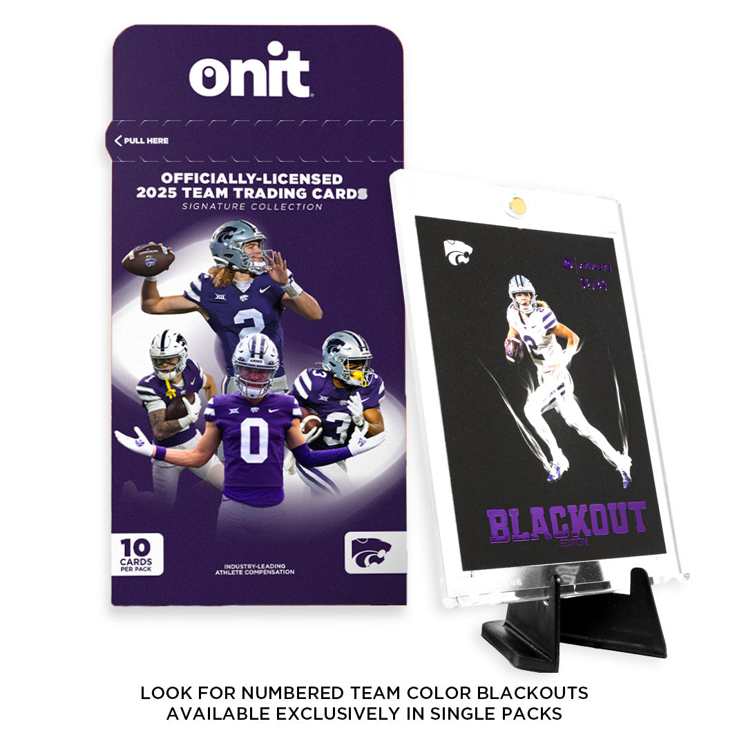Kansas State University Football 2025 Trading Cards - Single Pack hand-collated team set