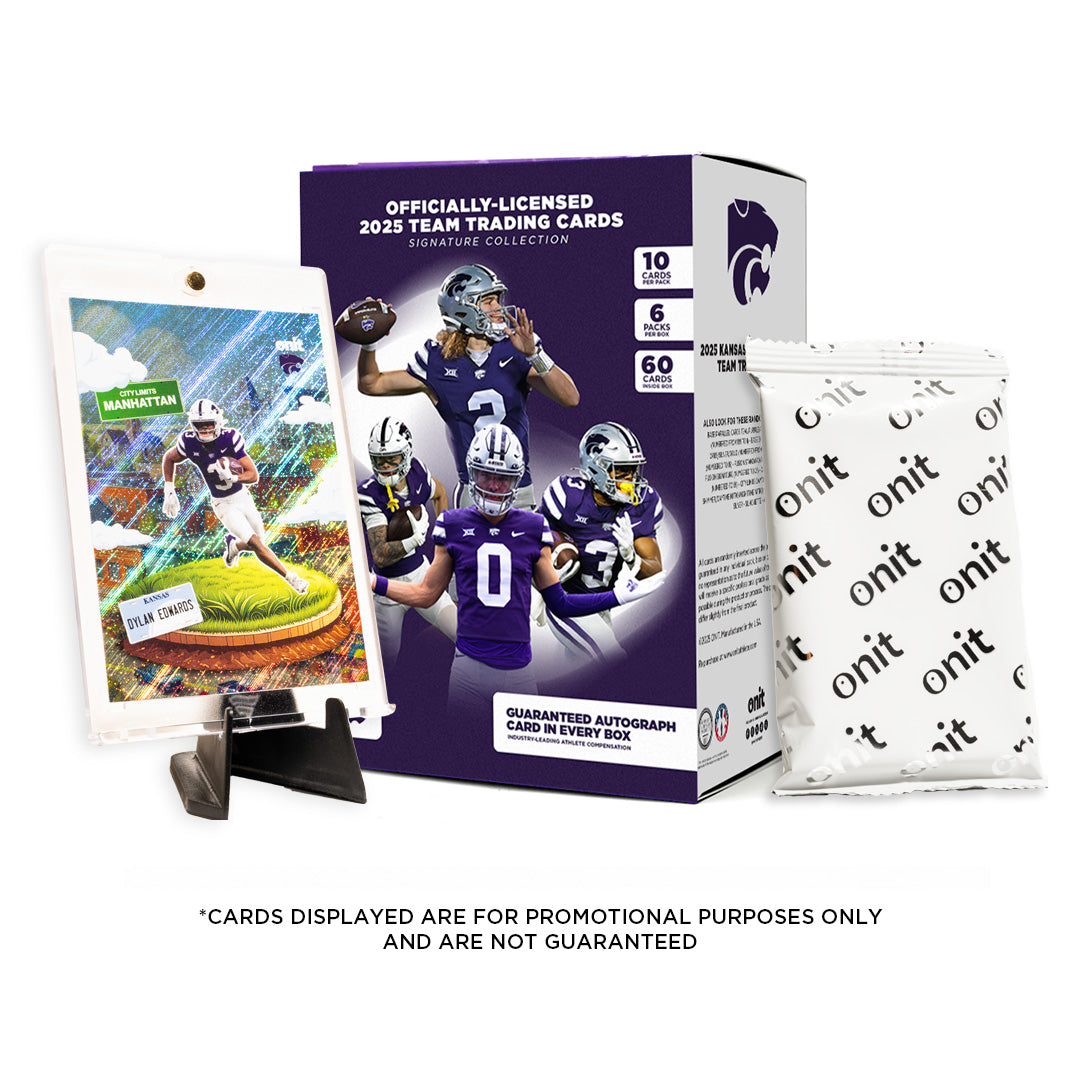 Kansas State University Football 2025 Trading Cards - Platinum Box hand-collated team set
