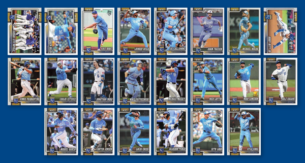 2026 Topps Series 1 & 2 Baseball Team Set 22 Cards Kansas City Royals Witt Perez
