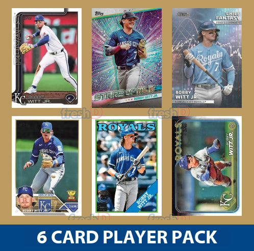 Bobby Witt Jr. Kansas City Royals Baseball Fan Bundle - 2026 Topps Series 1 & 2 Team Set + 6 Card Player Pack
