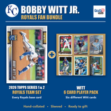 Bobby Witt Jr. Kansas City Royals Baseball Fan Bundle - 2026 Topps Series 1 & 2 Team Set + 6 Card Player Pack