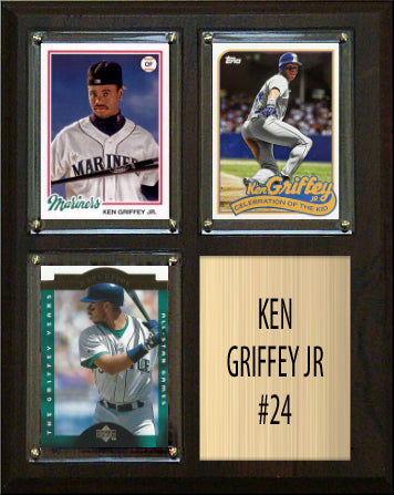 Ken Griffey Jr 24 3 Card plaque