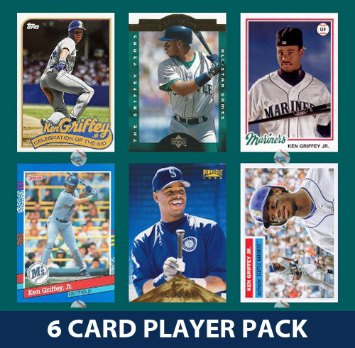 Ken Griffey Jr Seattle Mariners 6 Card Legend Pack Topps Bowman 2025 2024 2023