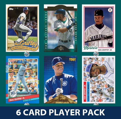 Ken Griffey Jr Seattle Mariners 6 Card Legend Pack Topps Bowman 2025 2024 2023