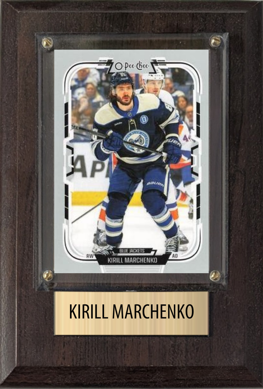 Kirill Marchenko Columbus Blue Jackets plaque