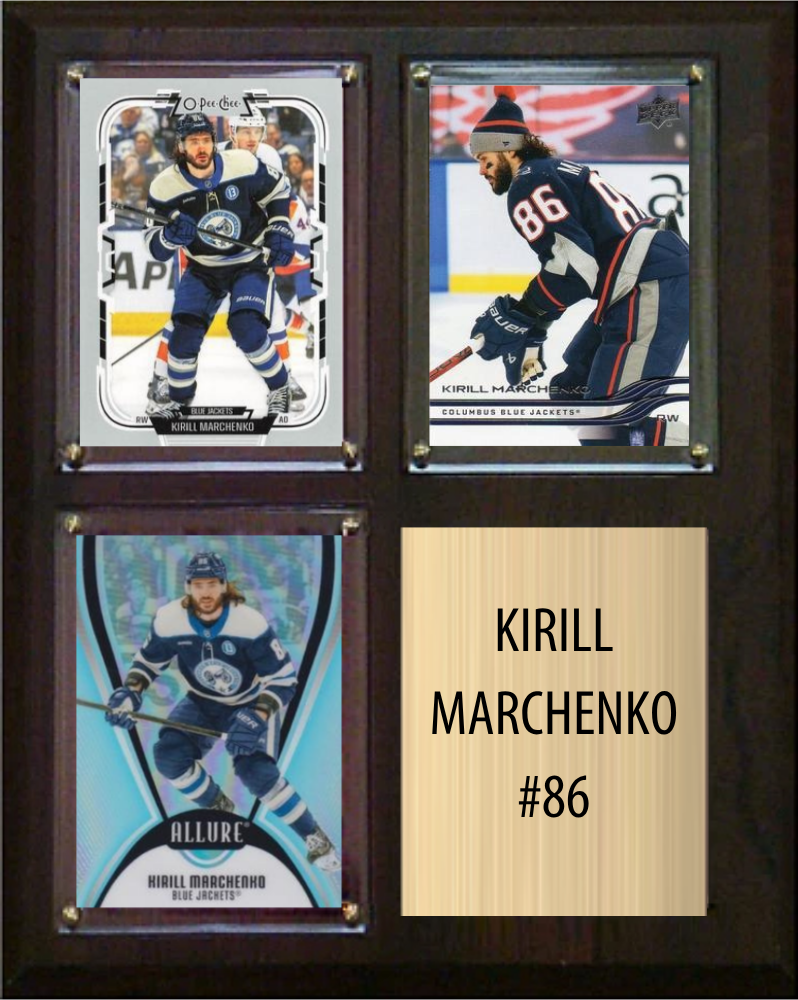 Kirill Marchenko Columbus Blue Jackets plaque