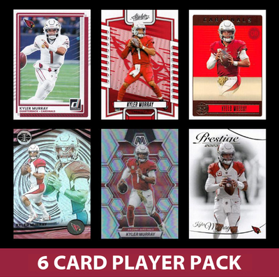 Kyler Murray 6 Card Player Pack 2023 2024 2025 Donruss Panini Arizona Cardinals