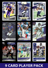 Lamar Jackson 9 Card Player Pack 2023  2024 2025 Donruss Panini Score Baltimore Ravens