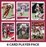Larry Fitzgerald 6 Card Football Legend Pack 2021 2020 2019 Donruss Arizona Cardinals