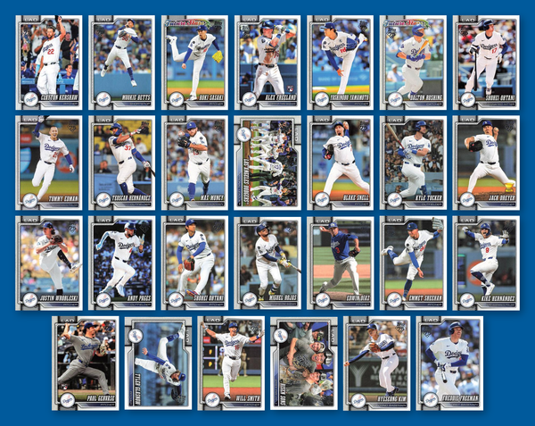 2026 Topps Series 1 & 2 Baseball Team Set 27 Cards Los Angeles Dodgers Ohtani Betts