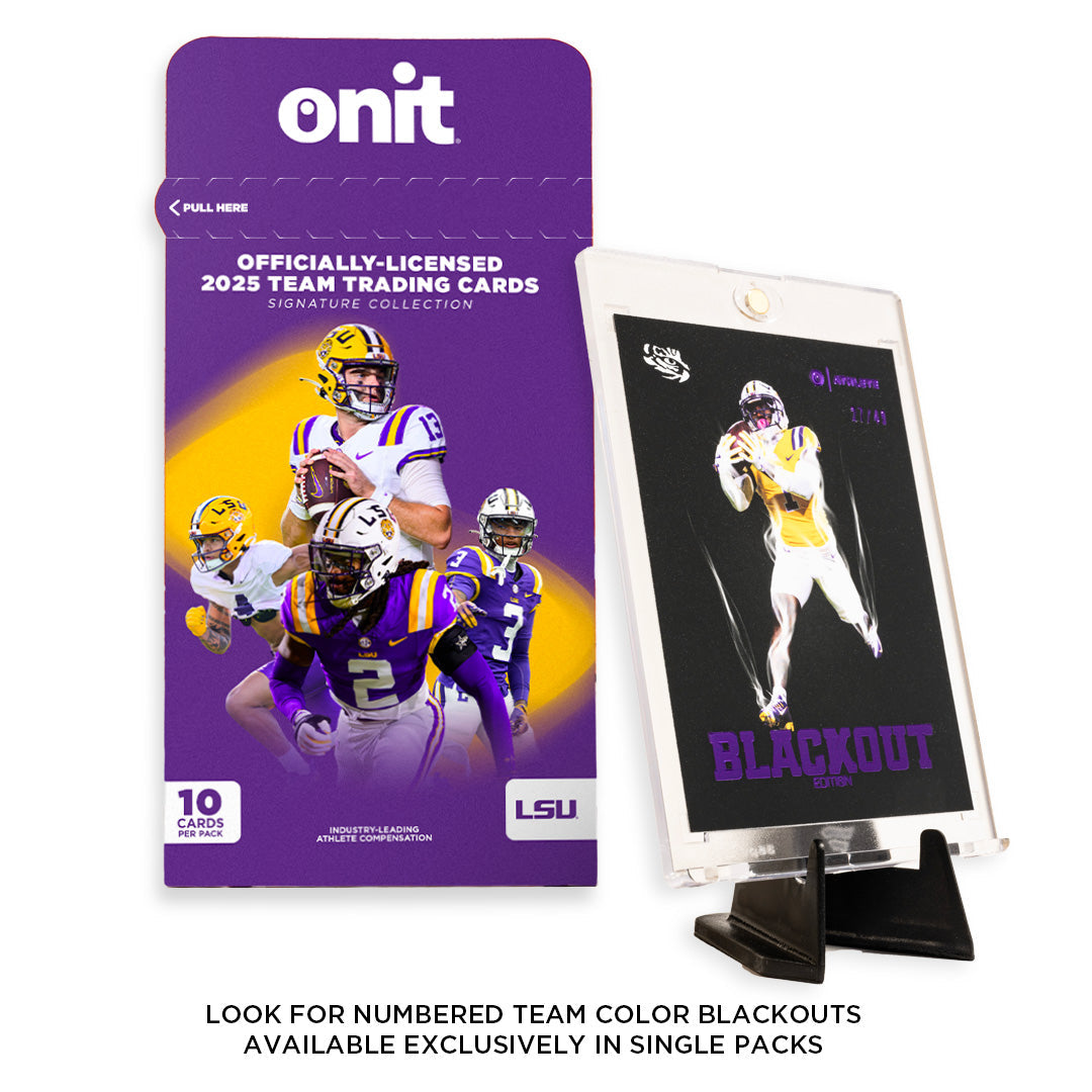 LSU Football 2025 Trading Cards - Single Pack hand-collated team set