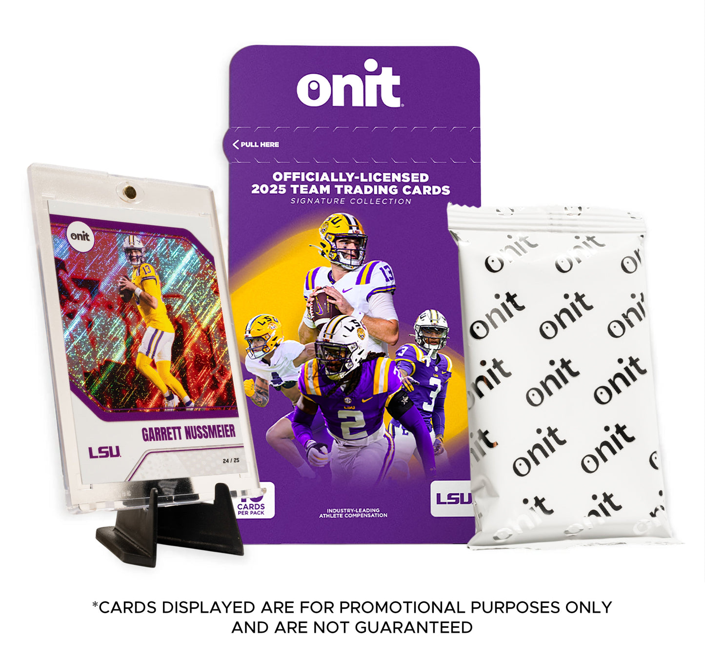 LSU Football 2025 Trading Cards - Single Pack hand-collated team set