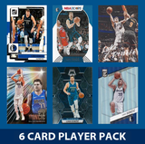 Luka Doncic 6 Card Player Pack 2023-24 Hoops Donruss Panini Dallas Mavericks