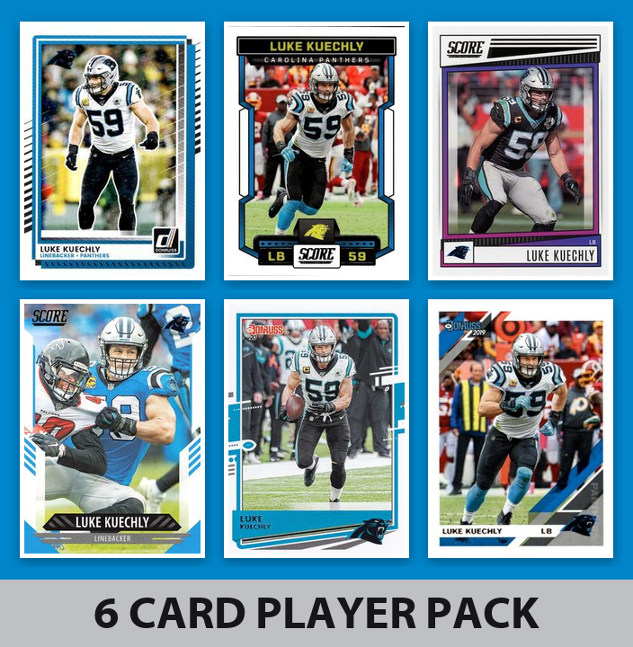 Luke Kuechly Carolina Panthers Football Fan Bundle - 2026 Topps Team Set + 6 Card Legend Pack