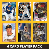 Manny Machado San Diego Padres 6 Card Player Pack 2025 2024 Topps Bowman