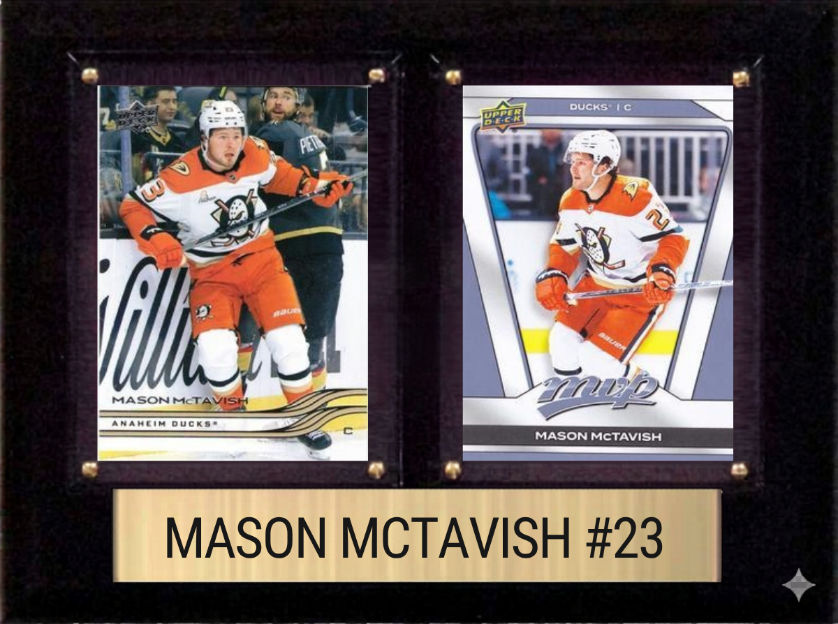 Mason McTavish Anaheim Ducks plaque