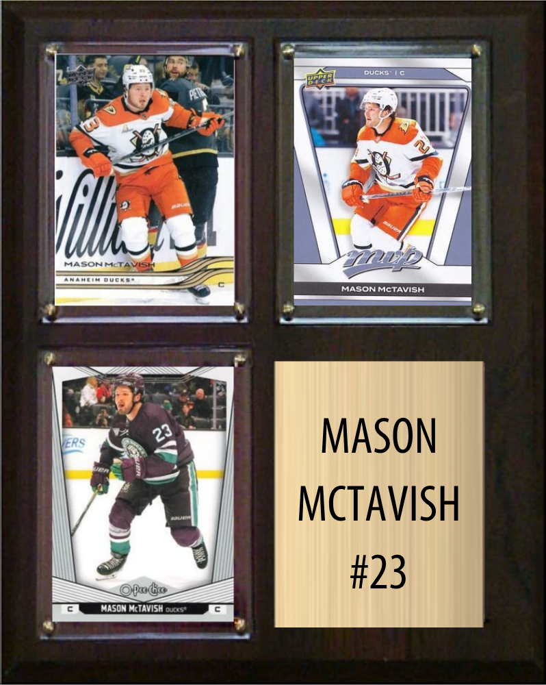 Mason McTavish Anaheim Ducks plaque