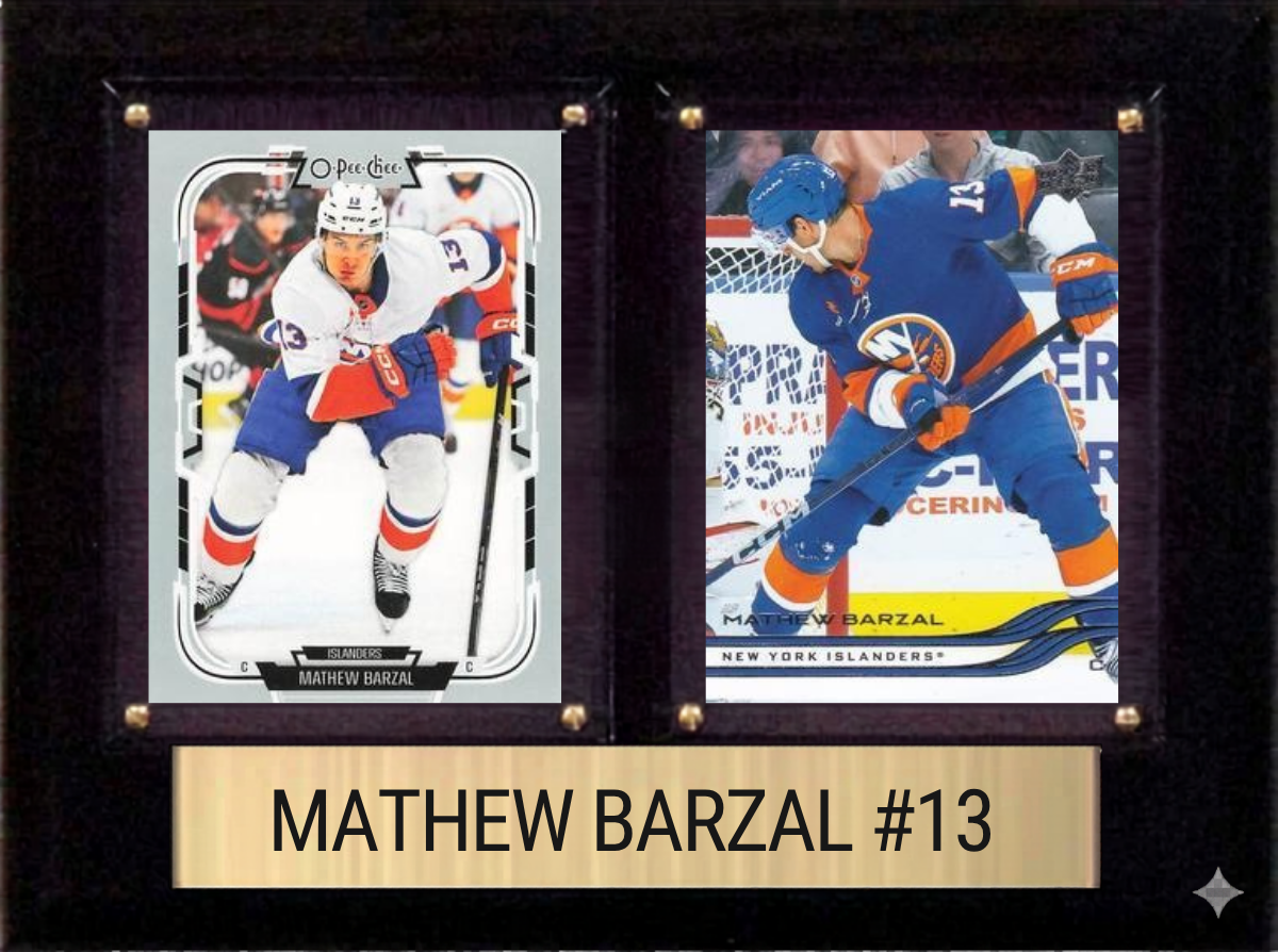 Mathew Barzal New York Islanders plaque