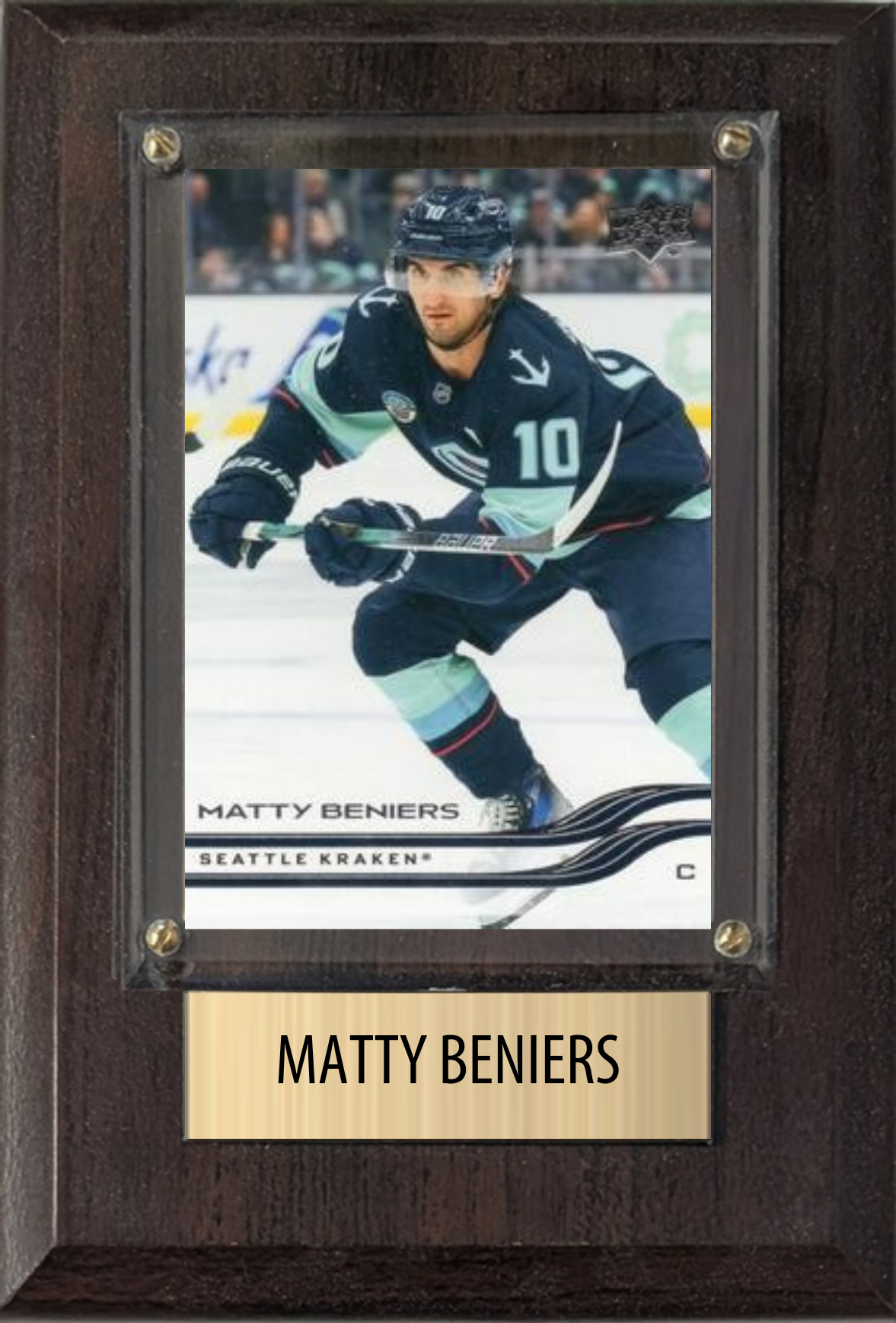 Matty Beniers Seattle Kraken plaque