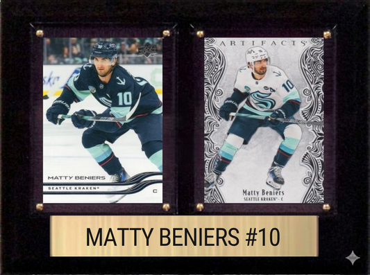 Matty Beniers Seattle Kraken plaque