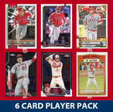 Mike Trout LA Angels 6 Card Player Pack 2025 2024 Topps Bowman