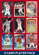 Mike Trout LA Angels 9 Card Player Pack 2025 2024 Topps Bowman