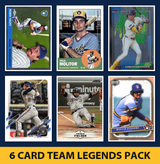 Milwaukee Brewers 6 Card Legends Pack Topps Bowman Yount Molitor