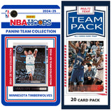 Minnesota Timberwolves Multiyear Pack 20 Cards KG + 2024-25 HOOPS Team Set Anthony Edwards