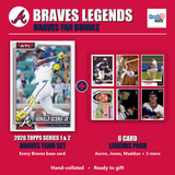 Atlanta Braves Legends Baseball Fan Bundle - 2026 Topps Series 1 & 2 Team Set + 6 Card Legends Pack