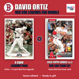 David Ortiz + Boston Red Sox Legends Baseball Fan Bundle - 2026 Topps Series 1 & 2 Team Set + 6 Card Legends Pack