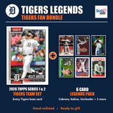 Detroit Tigers Legends Baseball Fan Bundle - 2026 Topps Series 1 & 2 Team Set + 6 Card Legends Pack