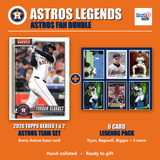 Houston Astros Legends Baseball Fan Bundle - 2026 Topps Series 1 & 2 Team Set + 6 Card Legends Pack