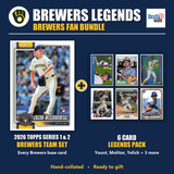 Milwaukee Brewers Legends Baseball Fan Bundle - 2026 Topps Series 1 & 2 Team Set + 6 Card Legends Pack