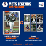 New York Mets Legends Baseball Fan Bundle - 2026 Topps Series 1 & 2 Team Set + 6 Card Legends Pack