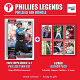 Philadelphia Phillies Legends Baseball Fan Bundle - 2026 Topps Series 1 & 2 Team Set + 6 Card Legends Pack