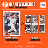 San Francisco Giants Legends Baseball Fan Bundle - 2026 Topps Series 1 & 2 Team Set + 6 Card Legends Pack