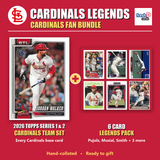 St. Louis Cardinals Legends Baseball Fan Bundle - 2026 Topps Series 1 & 2 Team Set + 6 Card Legends Pack