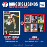 Texas Rangers Legends Baseball Fan Bundle - 2026 Topps Series 1 & 2 Team Set + 6 Card Legends Pack