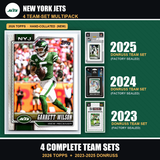 New York Jets Football Team Set Multipack - 2026 Topps + 2025 2024 2023 Donruss - 4 Complete Team Sets - Garrett Wilson