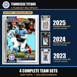 Tennessee Titans Football Team Set Multipack - 2026 Topps + 2025 2024 2023 Donruss - 4 Complete Team Sets - Cam Ward