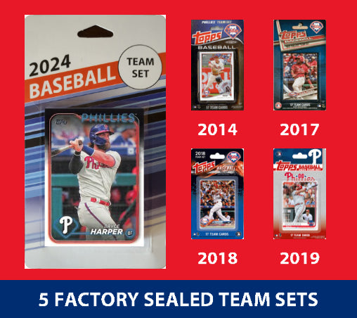 2024 Topps Philadelphia Phillies Team Set Harper MultiPack 2019 2018 2017 2014 Utley