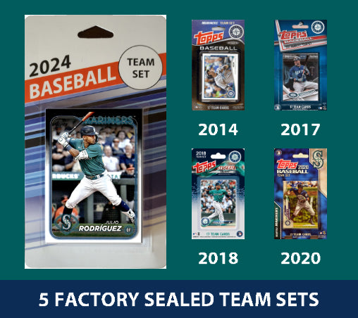 2024 Topps Seattle Mariners Team Set MultiPack 2020 2018 2017 2014 Julio Rodríguez