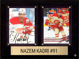 Nazem Kadri Calgary Flames Fan Gift Plaque 6x8 2 Cards Upper Deck 2024 2025 2026