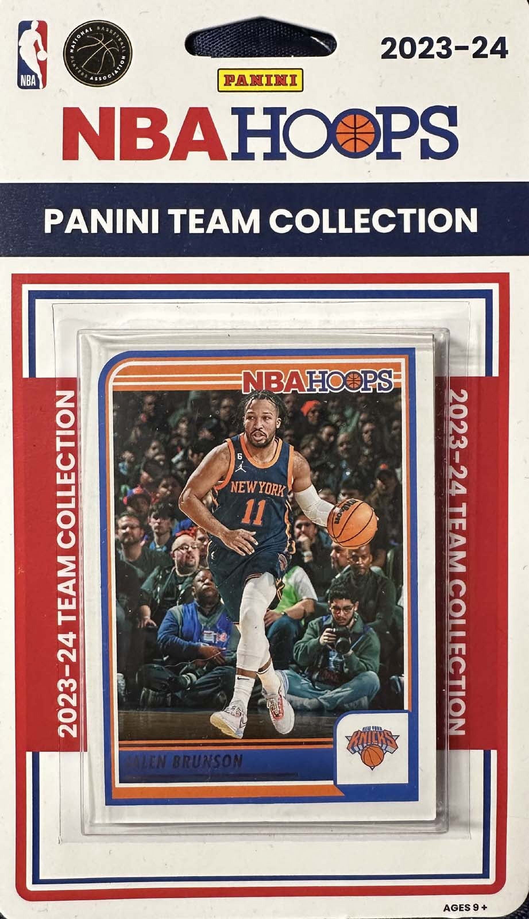 New York Knicks 2023 2024 Hoops Factory Sealed Team Set Jalen Brunson plaque